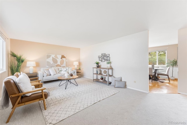 1185 Yank St, Golden, CO 80401 - living room featuring carpet floors and baseboards