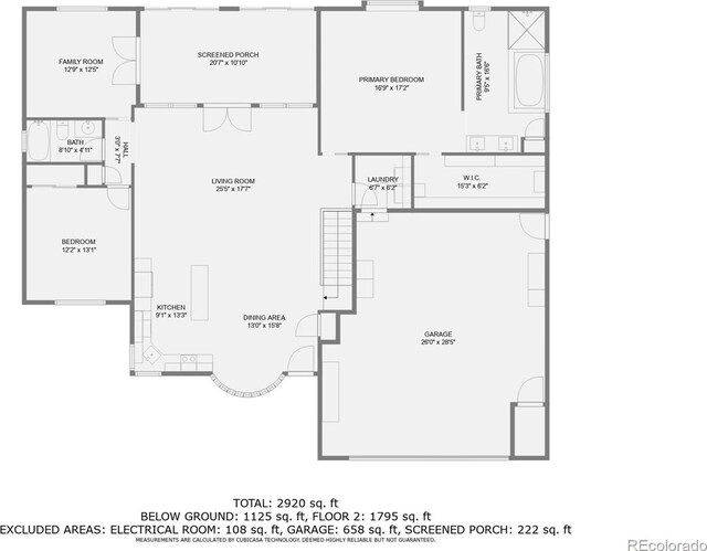 5461 S Youngfield Ct, Littleton, CO 80127 - home floor plan