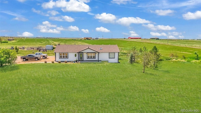 369 S Bonnie Ln, Watkins, CO 80137 - ranch-style house with a view of rural / pastoral area and a front yard