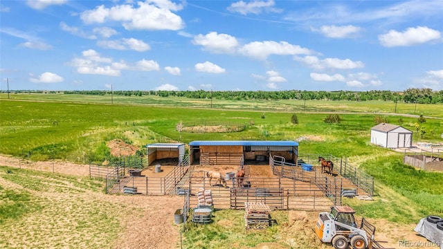 369 S Bonnie Ln, Watkins, CO 80137 - view of yard featuring a view of rural / pastoral area, an outbuilding, and an exterior structure