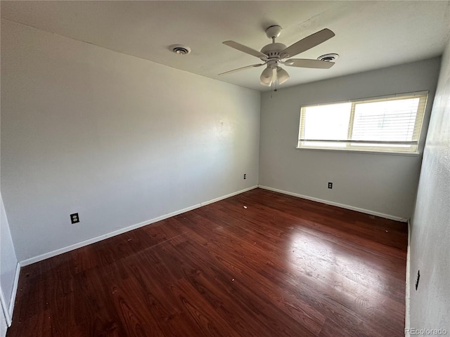 8047 Wolff St Unit H, Westminster, CO 80031 - empty room with ceiling fan, wood finished floors, and baseboards