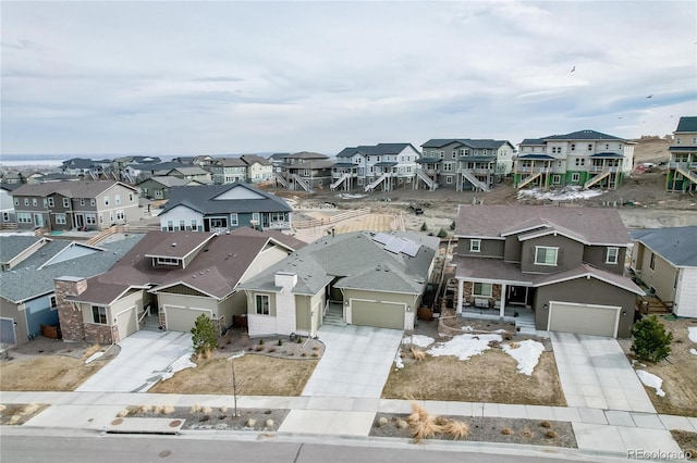 birds eye view of property featuring a residential view