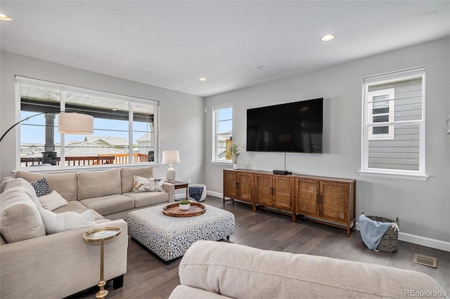 3453 Pacific Peak Dr, Broomfield, CO 80023 - living area with wood finished floors and recessed lighting