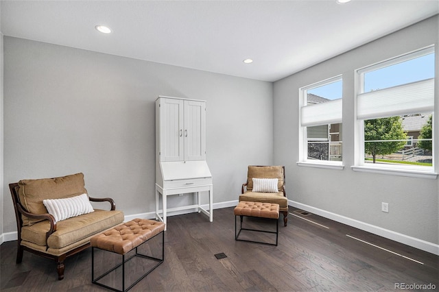 3453 Pacific Peak Dr, Broomfield, CO 80023 - living area with dark wood-style flooring and recessed lighting
