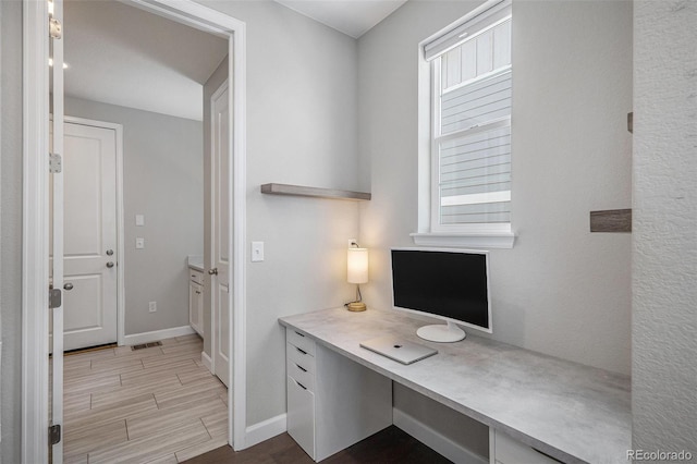 3453 Pacific Peak Dr, Broomfield, CO 80023 - office area featuring wood finished floors and baseboards