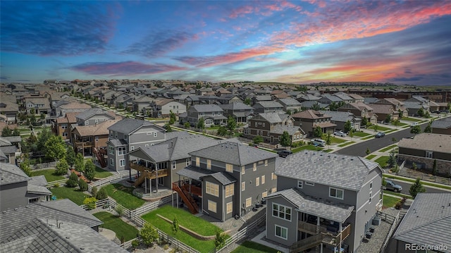 3453 Pacific Peak Dr, Broomfield, CO 80023 - aerial view at dusk of a residential view