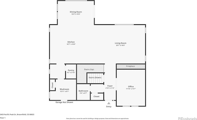 3453 Pacific Peak Dr, Broomfield, CO 80023 - view of property floor plan