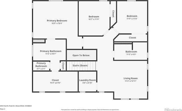 3453 Pacific Peak Dr, Broomfield, CO 80023 - view of floor plan / room layout
