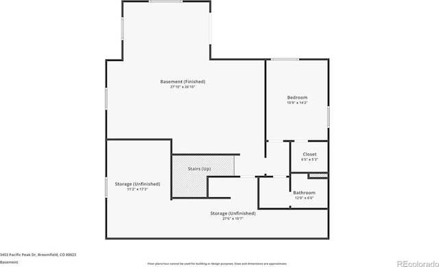 3453 Pacific Peak Dr, Broomfield, CO 80023 - view of floor plan / room layout
