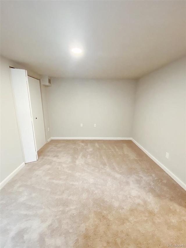 3000 Billings St, Aurora, CO 80011 - finished basement featuring baseboards, light carpet, and recessed lighting