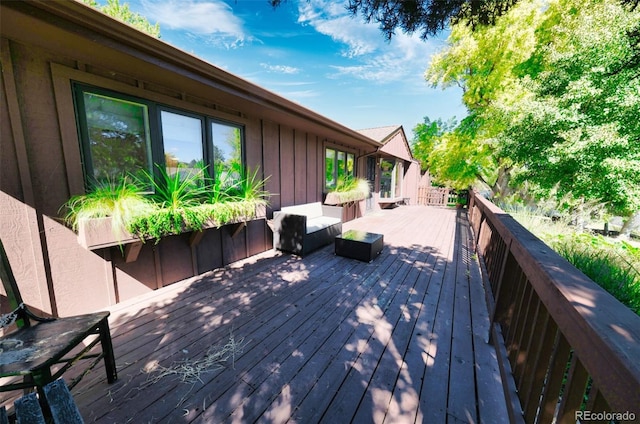 view of wooden terrace