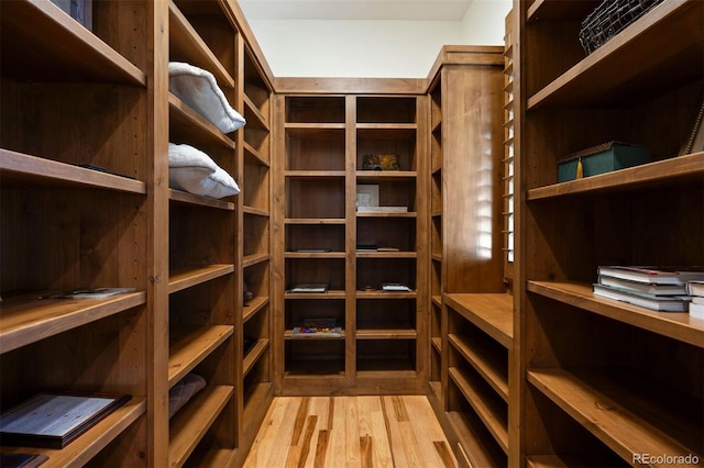 interior space featuring light wood-type flooring