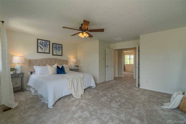 2908 Open Sky Way, Castle Rock, CO 80109 - bedroom with carpet floors and ceiling fan