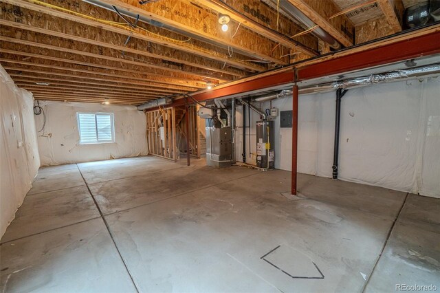 2908 Open Sky Way, Castle Rock, CO 80109 - below grade area featuring water heater and heating unit