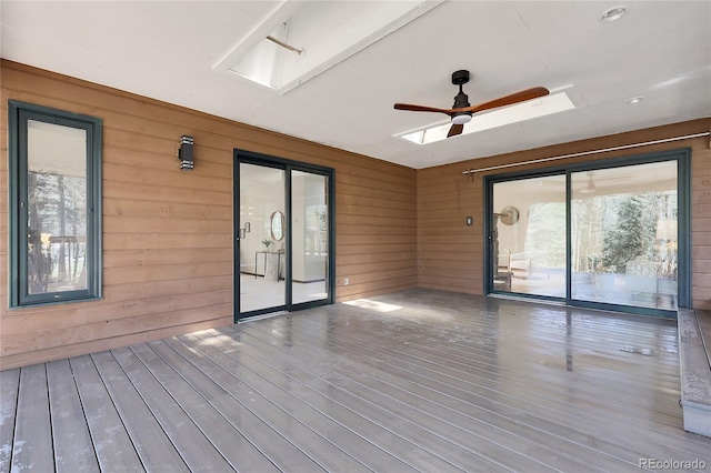8782 S Ault Ln, Morrison, CO 80465 - unfurnished sunroom featuring a skylight