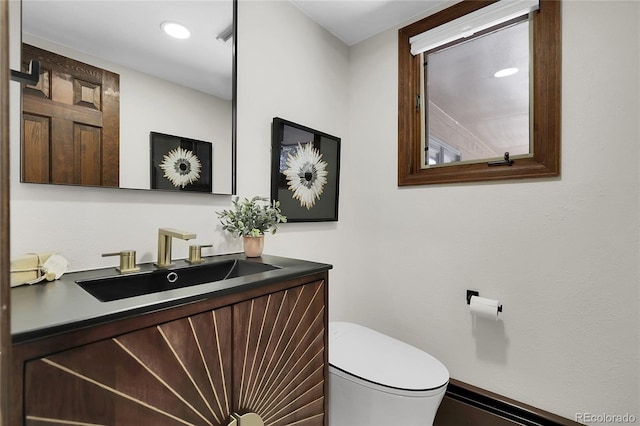 8782 S Ault Ln, Morrison, CO 80465 - bathroom featuring toilet and vanity