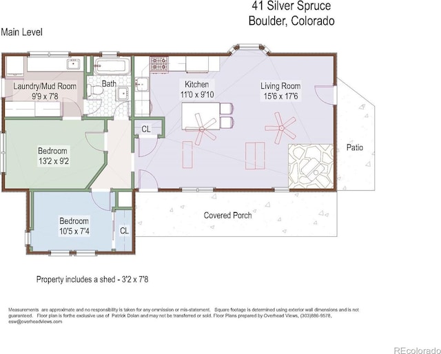 41 Silver Spruce, Boulder, CO 80302 - home floor plan
