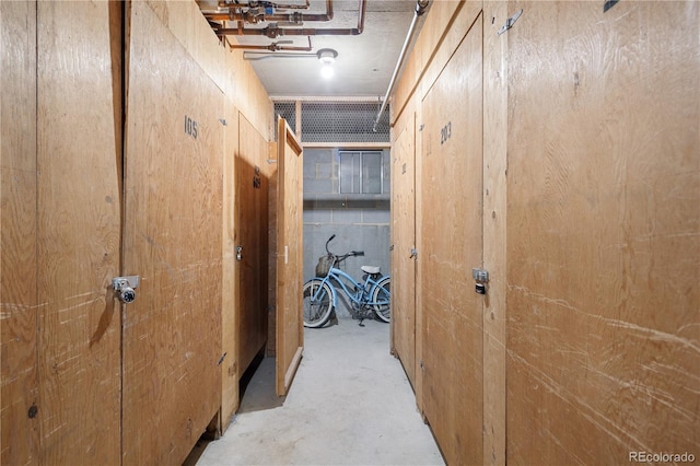 850 20th St Unit 201, Boulder, CO 80302 - corridor with unfinished concrete flooring