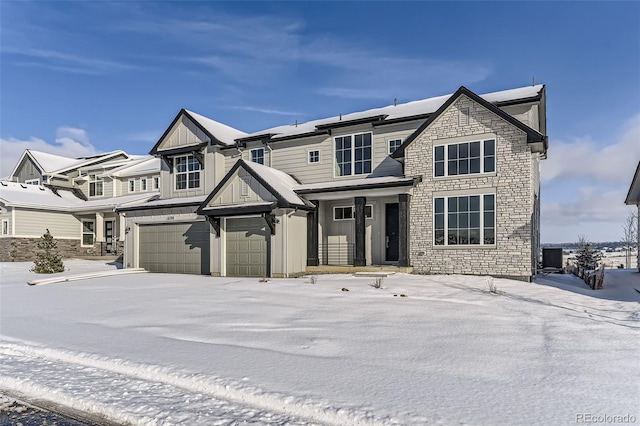 view of front of house featuring a garage