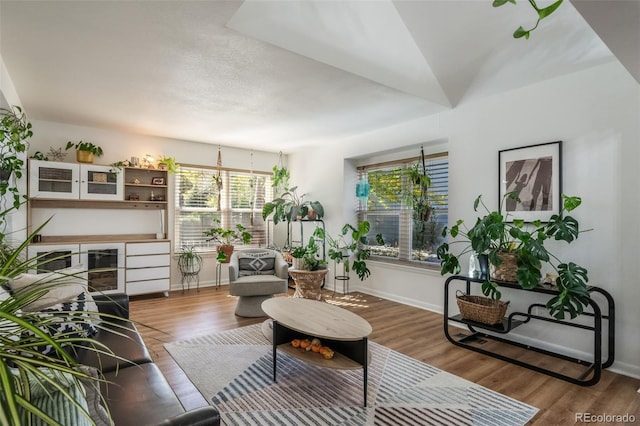 interior space with wood-type flooring