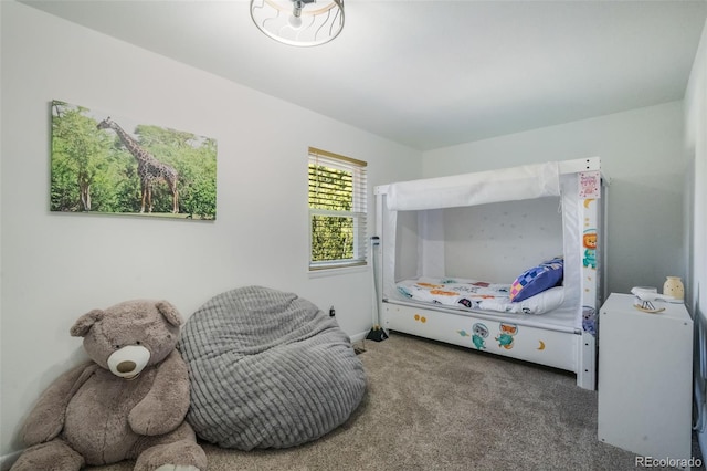 bedroom featuring carpet flooring