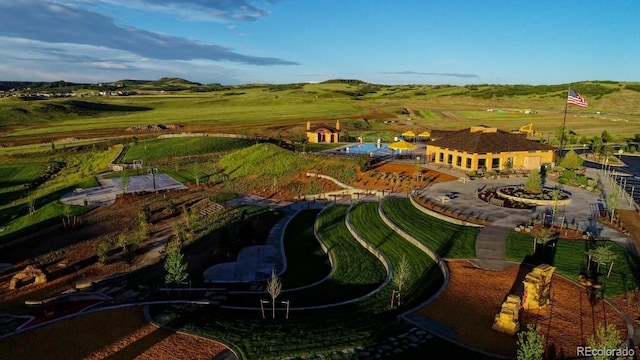 bird's eye view featuring a rural view