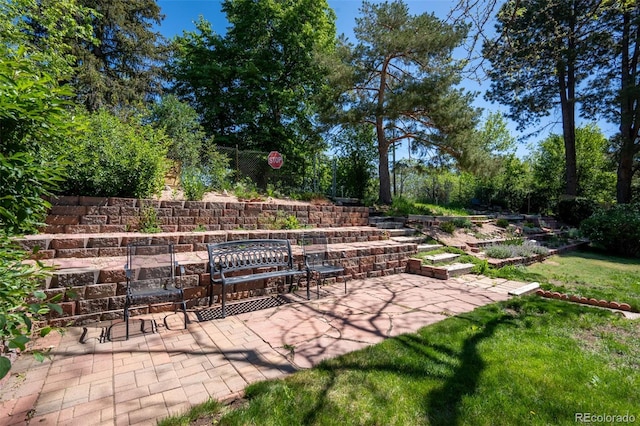 2744 S Newton Way, Denver, CO 80236 - view of patio / terrace with view of scattered trees