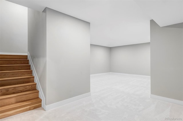 1543 Glencoe St, Denver, CO 80220 - stairway with carpet and baseboards