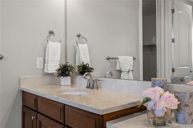 6877 Northstar Ct, Castle Rock, CO 80108 - bathroom with vanity and a walk in closet