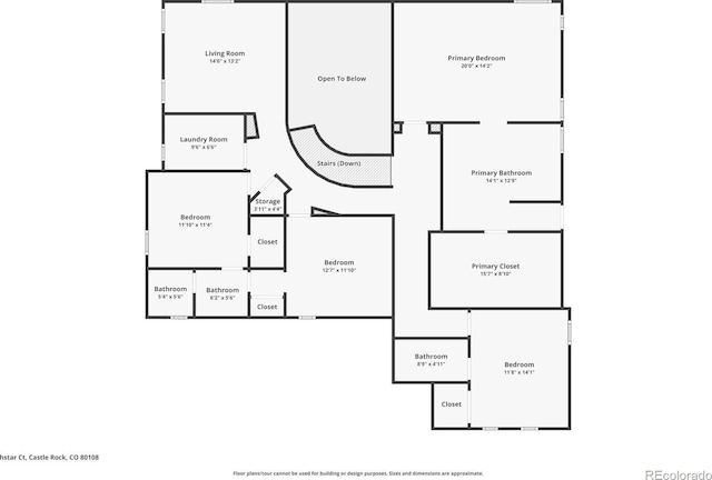 6877 Northstar Ct, Castle Rock, CO 80108 - view of floor plan / room layout