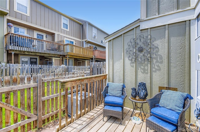 8252 S Fillmore Cir, Centennial, CO 80122 - view of wooden terrace