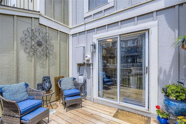 8252 S Fillmore Cir, Centennial, CO 80122 - view of wooden terrace