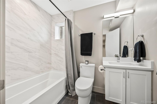 1302 N Stuart St, Denver, CO 80204 - full bathroom featuring shower / bathtub combination with curtain and vanity