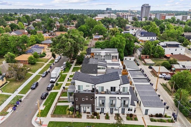 1302 N Stuart St, Denver, CO 80204 - aerial view of property's location featuring nearby suburban area