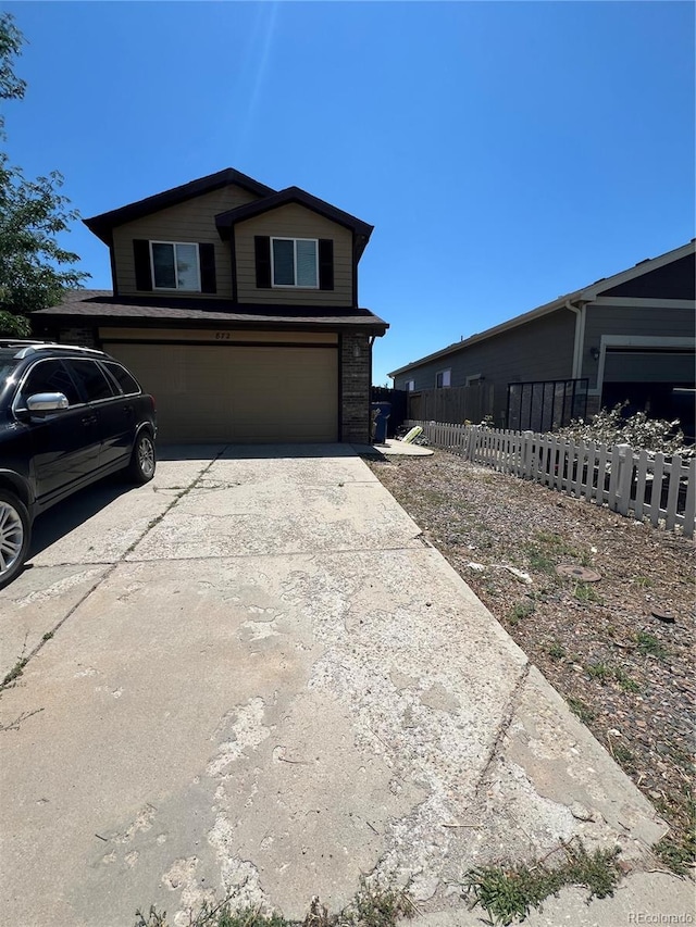 view of front of home featuring a garage