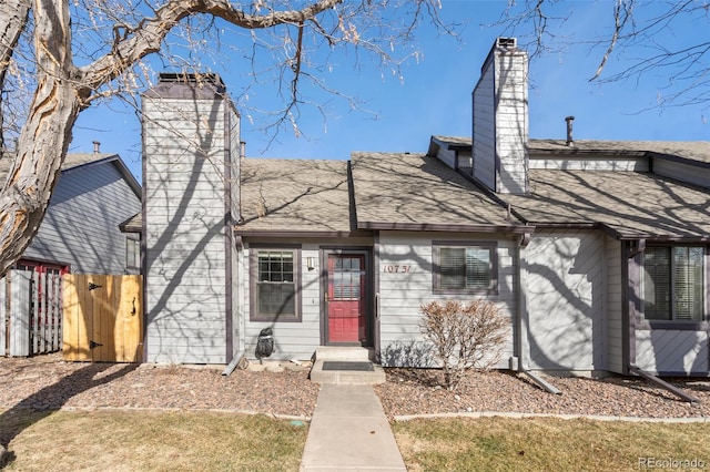 view of front of home