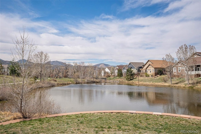 water view with a residential view