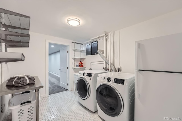 3530 E 8th Ave, Denver, CO 80206 - laundry area with washer and clothes dryer