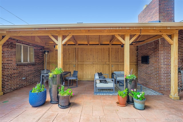 3530 E 8th Ave, Denver, CO 80206 - view of patio / terrace featuring outdoor lounge area