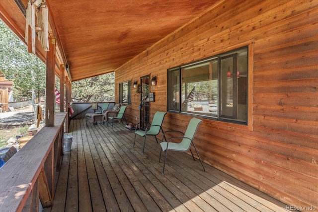 15700 County Road 352, Buena Vista, CO 81211 - view of wooden porch