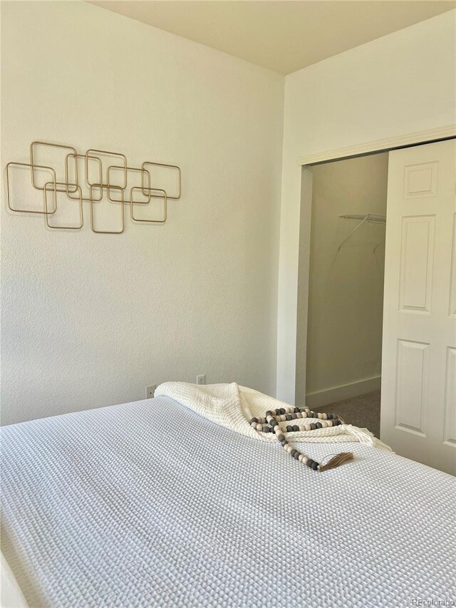 9471 Ashbury Cir Unit 202, Parker, CO 80134 - bedroom featuring a closet and carpet flooring