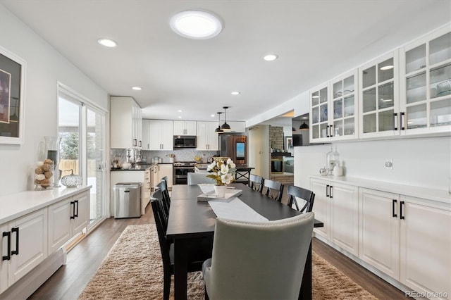 dining room featuring dark hardwood / wood-style floors