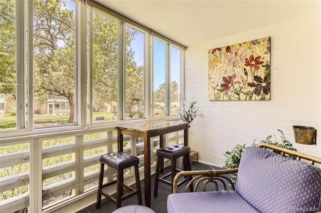 view of sunroom