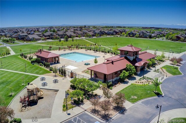 birds eye view of property