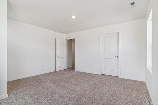 view of carpeted empty room