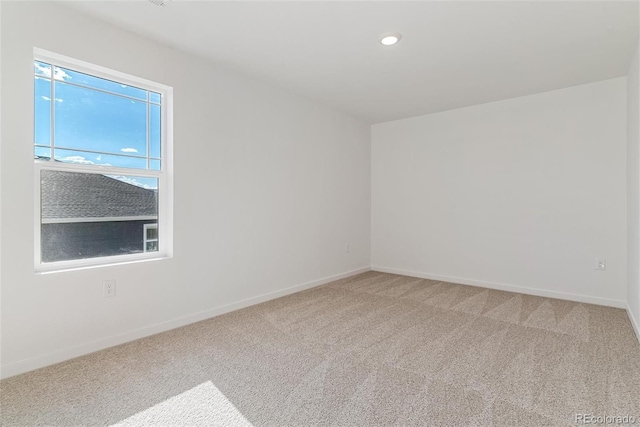 view of carpeted empty room