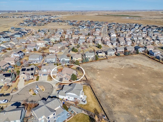 birds eye view of property featuring a residential view