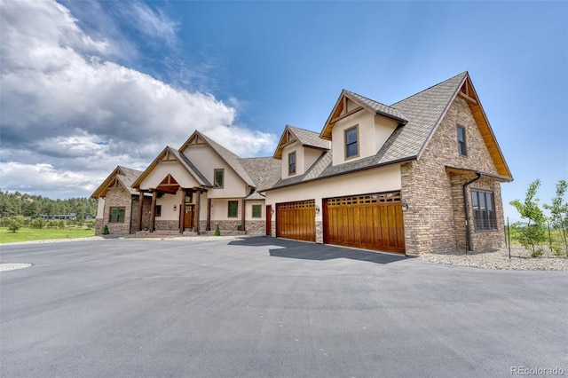 view of front of house featuring a garage