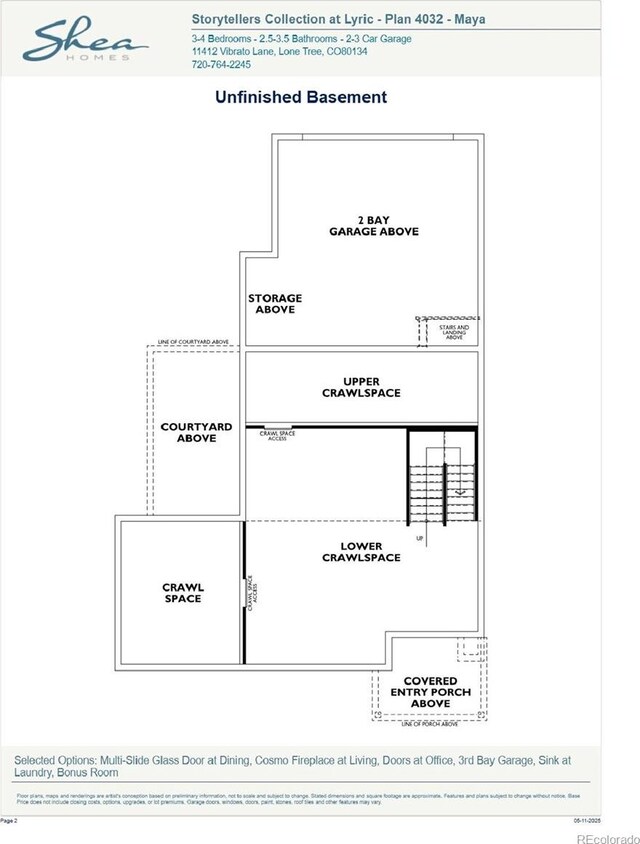 11196 Vibrato Ln, Parker, CO 80134 - floor plan / room layout