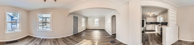 entryway featuring dark hardwood / wood-style floors